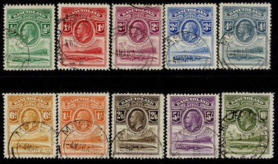 basutoland-gv-sg1-10-1933-complete-set-fine-used-cat-400