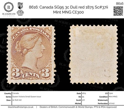 8616-canada-sg95-3c-dull-red-1875-sc-37ii-mint-mng-c300