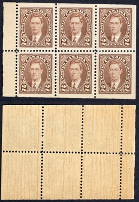 canada-sg358b-2d-booklet-pane-of-6-u-m-brown-gum-cat-16-pounds