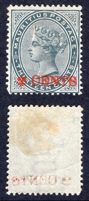 mauritius-sg117-2c-on-13c-slate-mint-hinge-remainder-cat-85-pounds