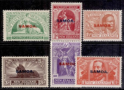 samoa-gv-sg143-148-1920-victory-set-m-mint-cat-38