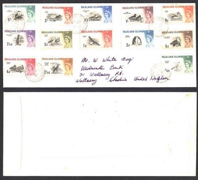 falkland-is-sg193-205-birds-set-to-5-on-a-cover-not-fdc