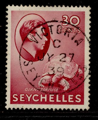 seychelles-gvi-sg142-30c-carmine-very-fine-used-cat-12-cds
