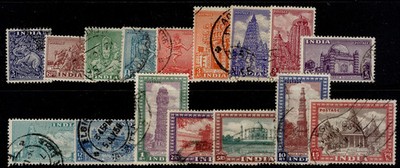india-gvi-sg309-324-1949-52-complete-set-fine-used-cat-50
