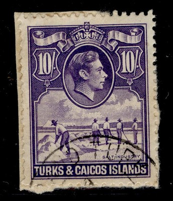 turks-caicos-gvi-sg205-10s-bright-violet-fine-used-cat-15-on-piece