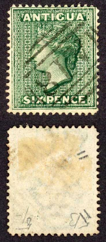 antigua-sg18-6d-blue-green-wmk-crown-cc-perf-14-cat-21-pounds
