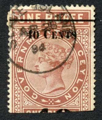 ceylon-telegraphs-sgt58-40c-on-1r-red-brown-type-53