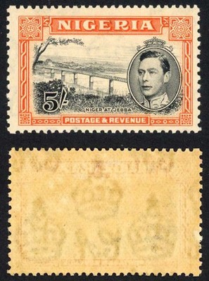 nigeria-sg59-kgvi-5-perf-13-x-11-5-fine-m-mint-toned-cat-110-pounds