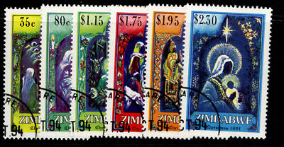 zimbabwe-qeii-sg882-887-1994-christmas-set-fine-used