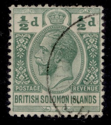 british-solomon-islands-gv-sg22-d-green-used-cat-13