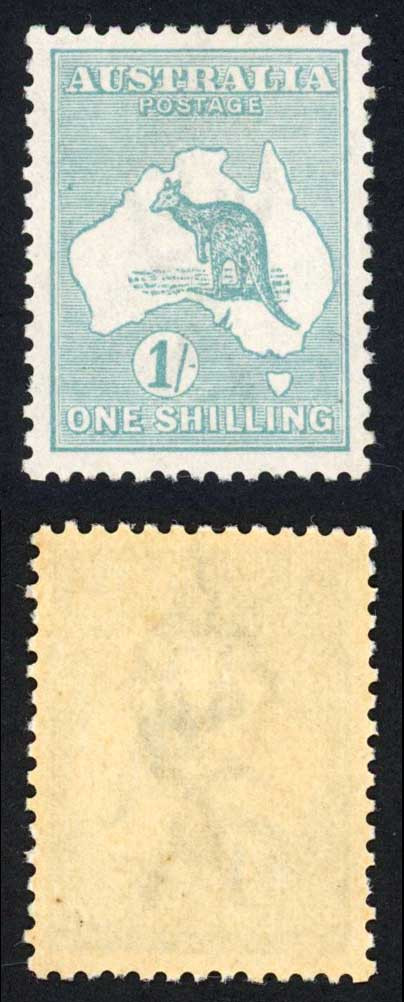 australia-sg40-1-blue-green-die-ii-kangaroo-wmk-3rd-crown-m-m-lightly-toned