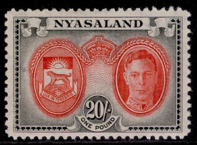 nyasaland-protectorate-gvi-sg157-20s-scarlet-black-m-mint-cat-32