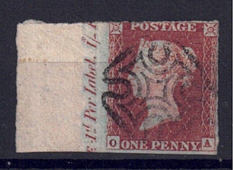 qv-penny-red-plate-30-with-selvedge-inscription-with-deckle-edge-greenock-mx