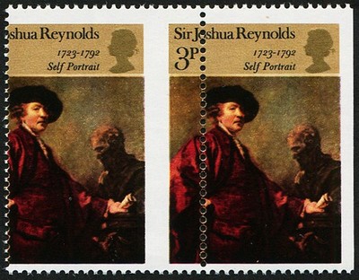 1973-paintings-3p-sg-931-dramatic-perf-shift-on-pair-u-m-imperf-on-r-h