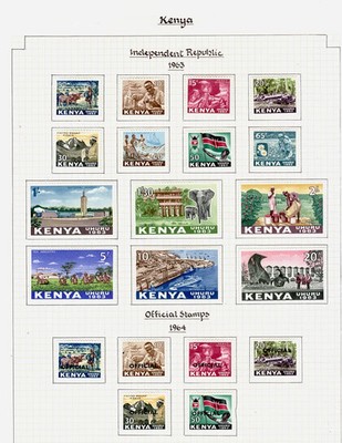 kenya-qeii-sg1-35-o21-o26-1963-6-mint-group-of-sets-m-mint-cat-55