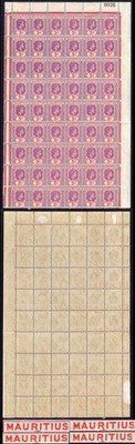 mauritius-sg253-3c-reddish-purple-and-scarlet-split-frame-and-4-x-sliced-s
