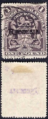 rhodesia-sg113b-one-pound-with-violet-overprint-fine-used-cat-200-pounds