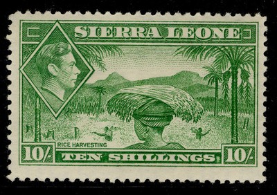 sierra-leone-gvi-sg199-10s-emerald-green-m-mint-cat-35