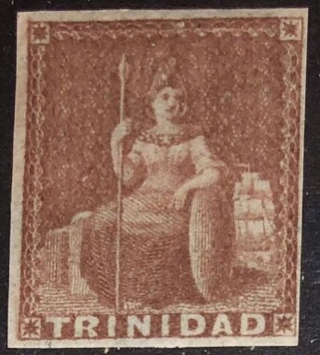 trinidad-sg7-brown-red-sg8-1d-brick-red-good-mh-4-margins-blued-paper-cv-200