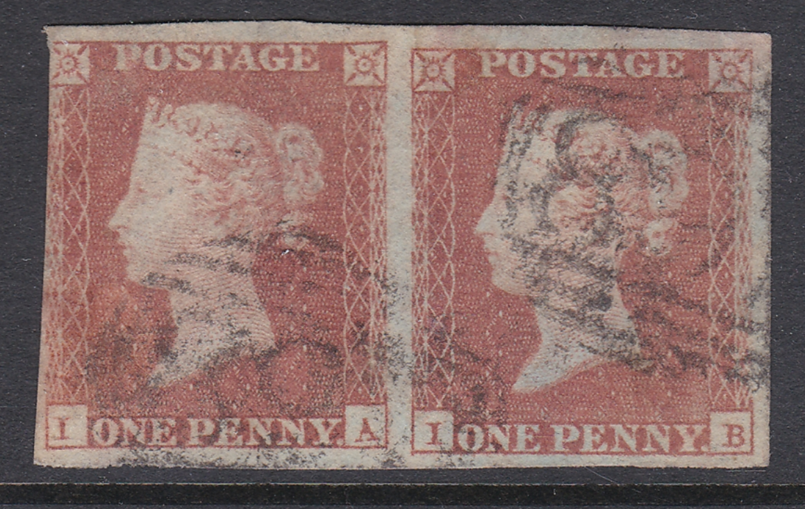 sg8-1d-red-brown-plate-94-pair-1a-1b-imperf-used
