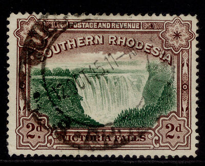 southern-rhodesia-gv-sg35-2d-green-chocolate-fine-used-cat-20