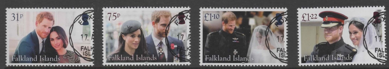 falkland-islands-sg1405-8-2018-royal-wedding-used