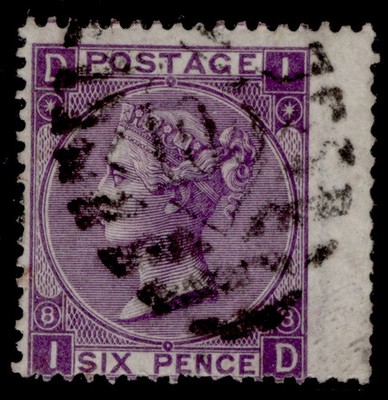 gb-qv-sg108-6d-dull-violet-plate-8-fine-used-cat-75-id