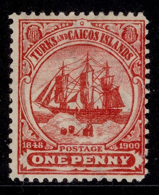 turks-caicos-islands-qv-sg102-1d-red-lh-mint
