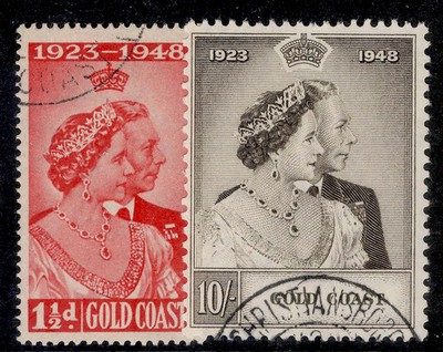 gold-coast-gvi-sg147-148-1948-royal-silver-wedding-set-fine-used-cat-55