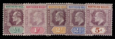 northern-nigeria-edvii-sg20a-24b-1905-07-low-values-group-m-mint-cat-85
