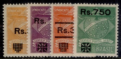 brazil-syndicato-condor-1930-surch-set-scott-1cl10-13-vlh-mint-cat-46