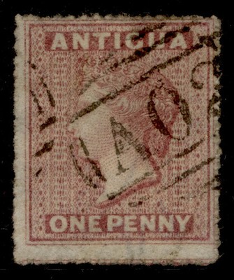 antigua-qv-sg5-1d-rosy-mauve-fine-used-cat-80