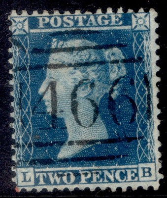 gb-qv-sg34-2d-blue-plate-5-lc14-fine-used-cat-50-lb