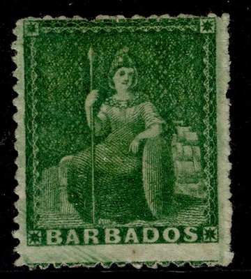barbados-qv-sg22-d-grass-green-unused-cat-45