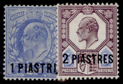 british-levant-edvii-sg13-14-1905-08-complete-set-lh-mint-cat-82