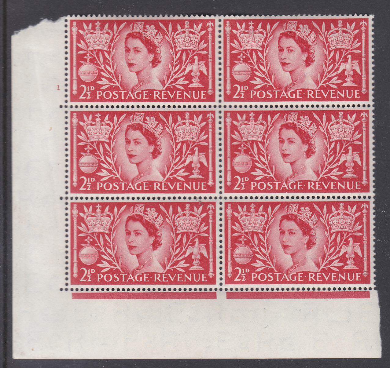 queen-elizabeth-ii-sg532-1953-2d-coronation-cylinder-1-no-dot-unmounted-mint