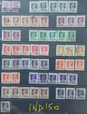 india-1939-kgv-service-dup-seln-col-vars-54-used-ind150