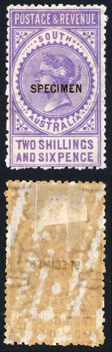 south-australia-sg195s-2-6-mauve-perf-10-opt-specimen-m-m