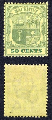 mauritius-sg152-50c-wmk-ca-m-m-cat-25-pounds