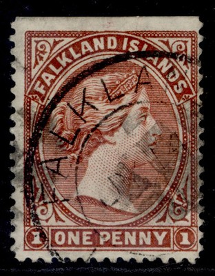 falkland-islands-qv-sg11-1d-red-brown-used-cat-95