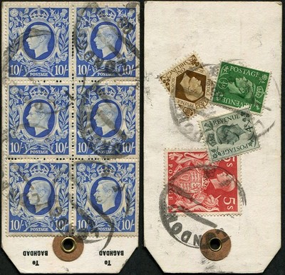 10-sg-478b-ultramarine-block-of-six-on-parcel-tag-tied-by-london