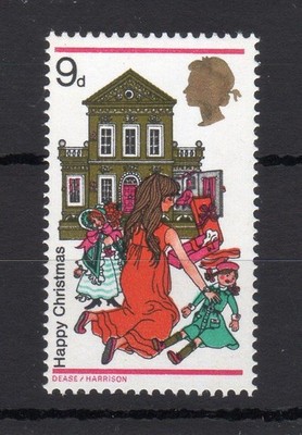 9d-christmas-1968-unmounted-mint-yellow-omitted-cat-150-slight-discolouration
