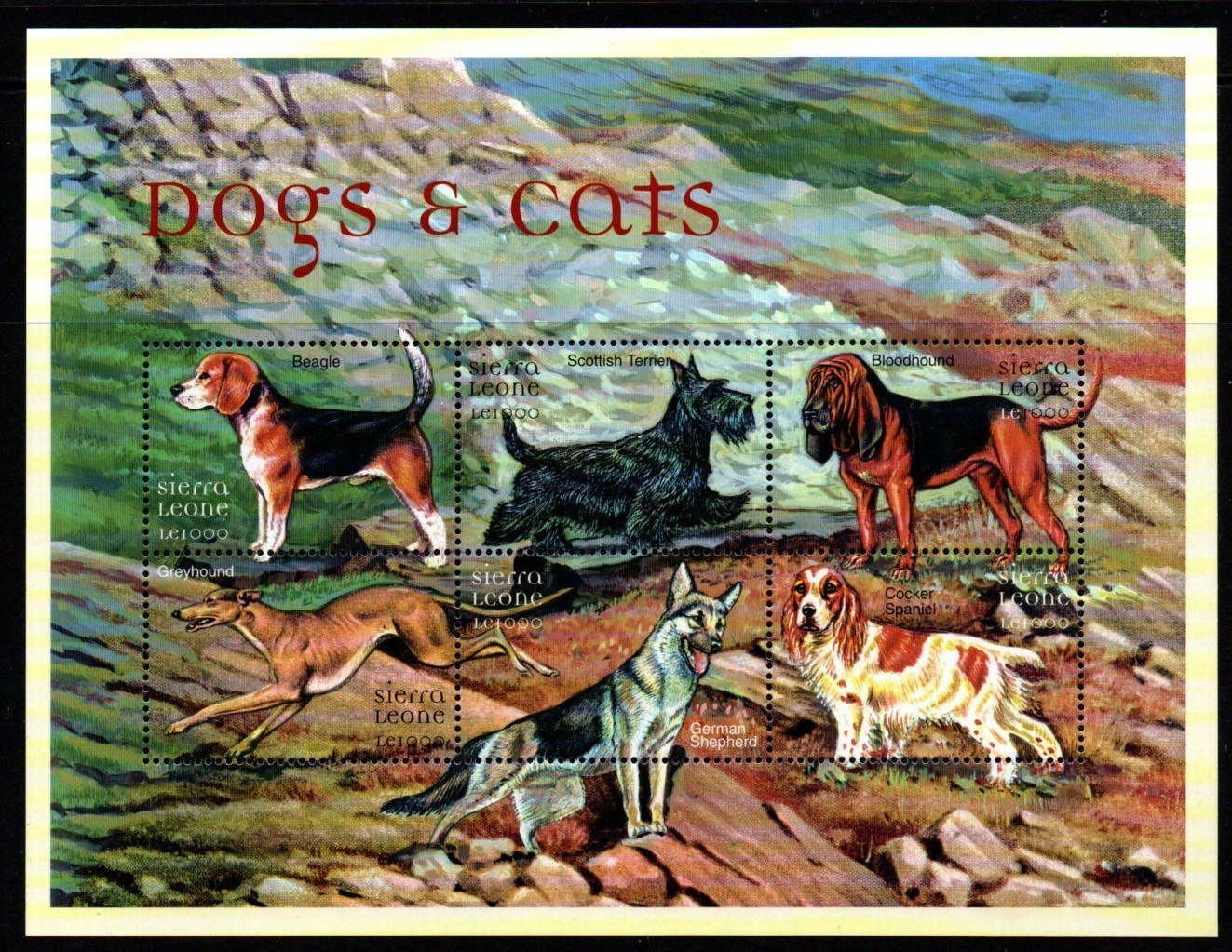 sierra-leone-sg3488a-2000-dogs-and-cats-sheetlet-mnh