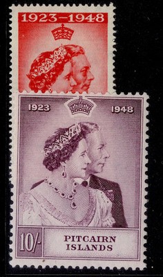 pitcairn-islands-gvi-sg11-12-1949-royal-silver-wedding-set-m-mint-cat-41