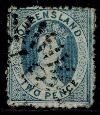 australia-queensland-qv-sg15-2d-blue-used-cat-32