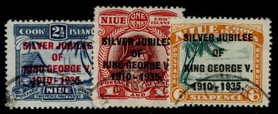 new-zealand-niue-gv-sg69-71-1935-silver-jubilee-set-fine-used-cat-25