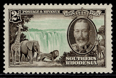 southern-rhodesia-gv-sg32-2d-emerald-sepia-m-mint