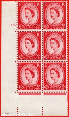 sg-544-s52-2d-carmine-red-a-mounted-mint-cylinder-block-of-6-cy-b75255