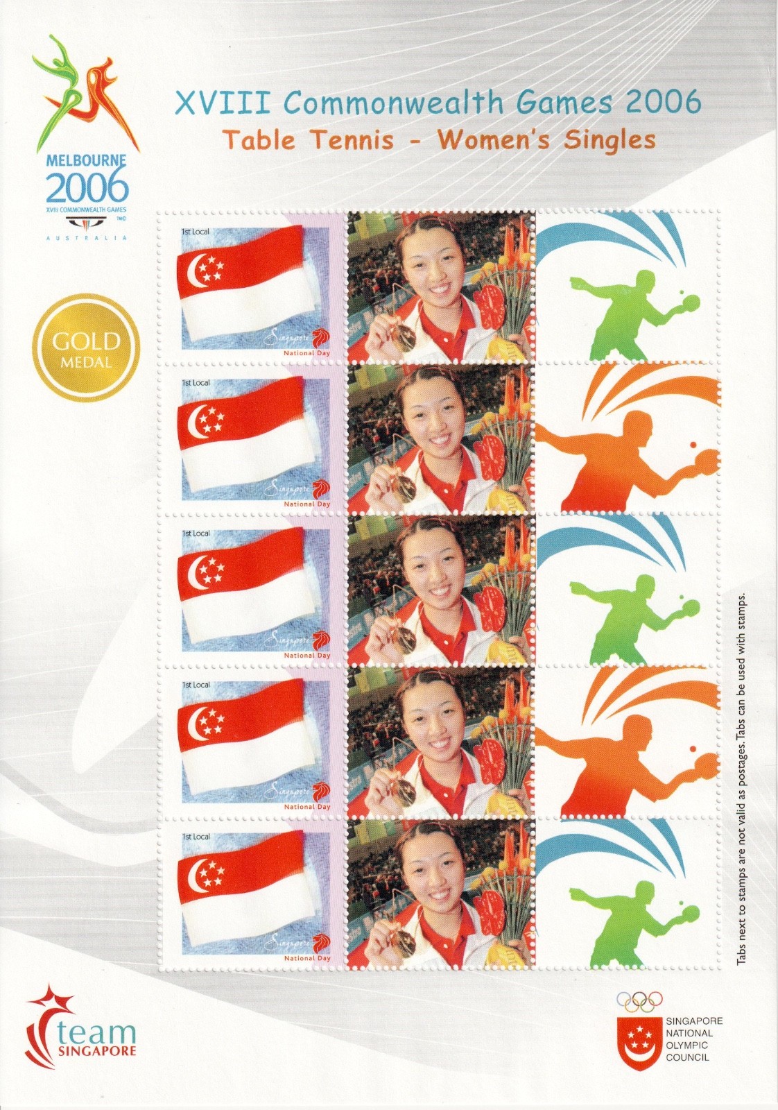 2006-singapore-commonwealth-games-my-stamp-sheet-gold-medal-winners