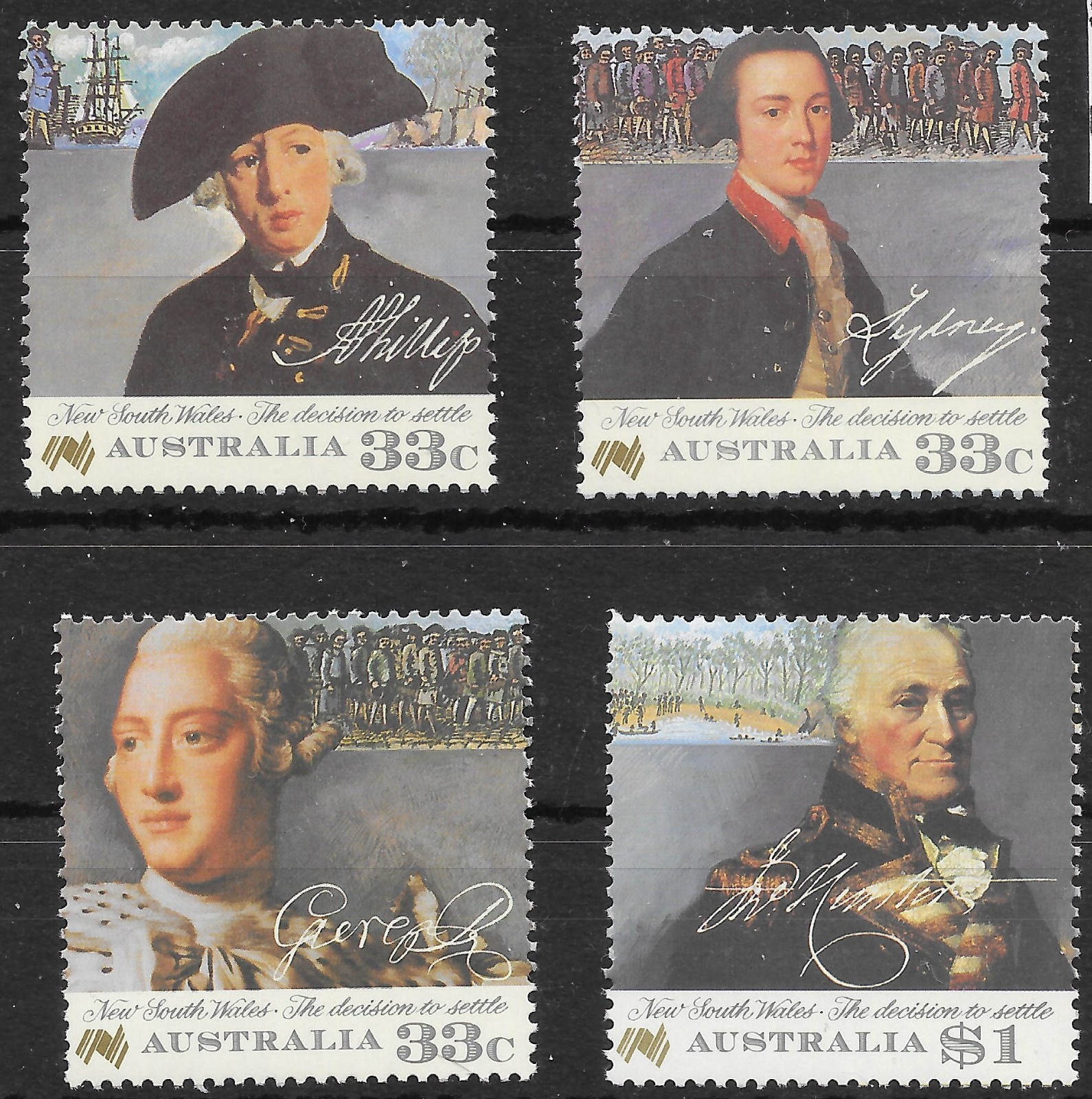 australia-sg1019-22-1986-bicentenary-of-settlement-mnh